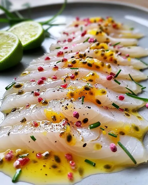 Carpaccio de Daurade Exotique 4 Carpaccio de Daurade