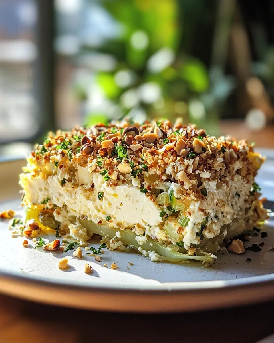 Crumble Salé de Poireaux Fondants au Chèvre et aux Noisettes