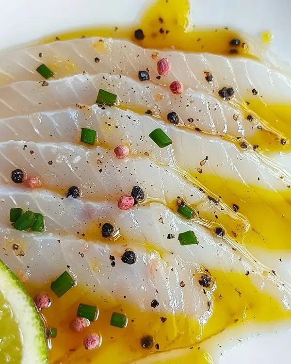 Carpaccio de Daurade Exotique 3 Recette Carpaccio de Daurade