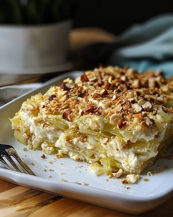 Crumble Salé de Poireaux Fondants au Chèvre 3 Recette Crumble Salé de Poireaux Fondants au Chèvre et aux Noisettes