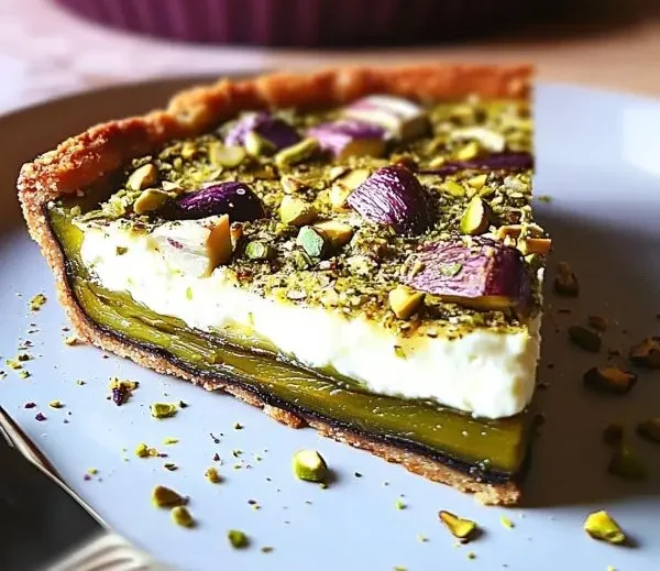 Recette Tarte Fine d’Aubergine, Mozzarella et Pistaches
