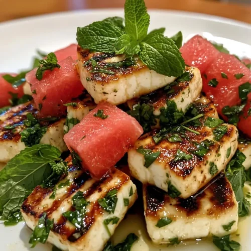 Salade Tiède de Halloumi Grillé Croustillante 5 Salade Tiède de Halloumi Grillé