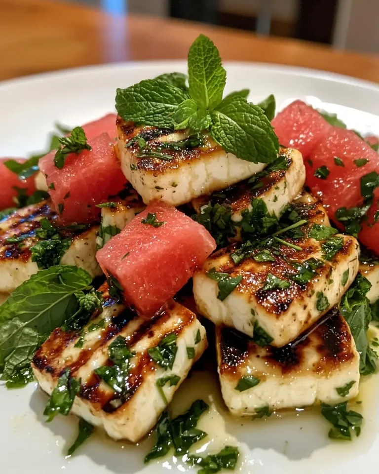 Salade Tiède de Halloumi Grillé