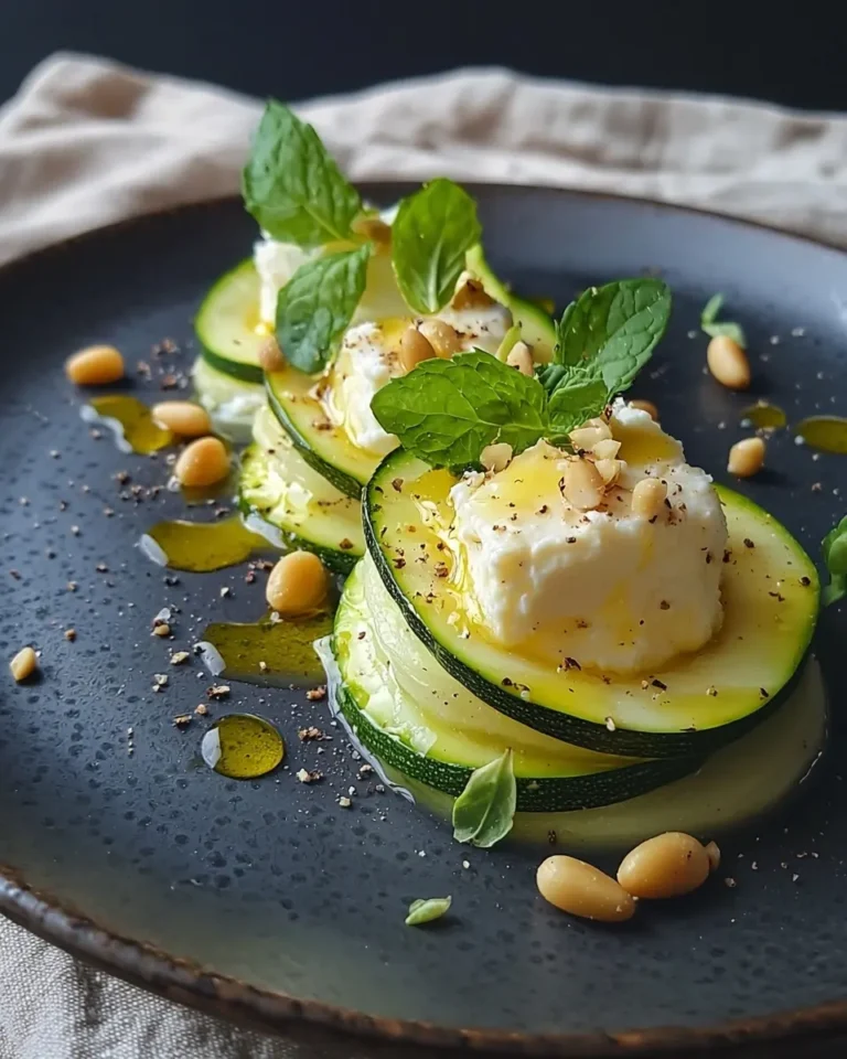 Carpaccio de Courgette