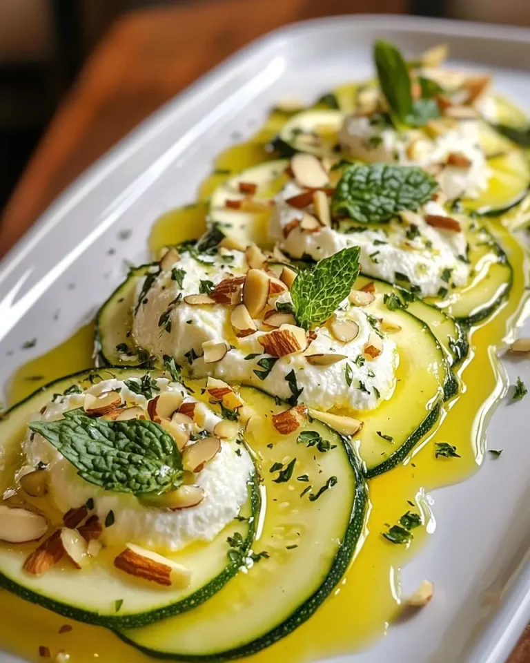 Carpaccio de Courgettes Jaunes