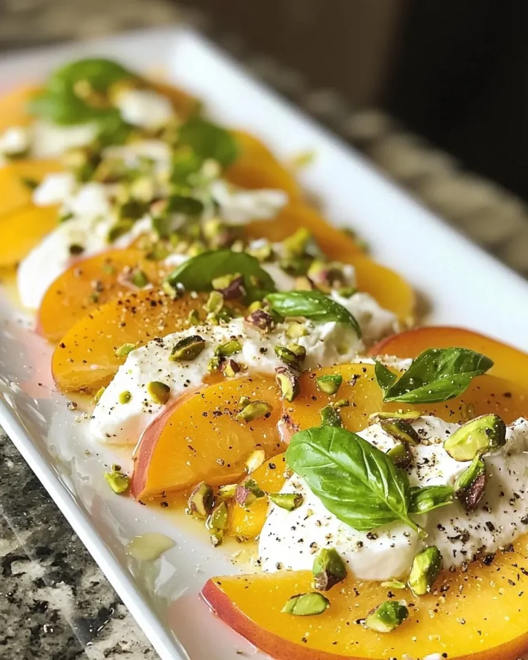 Carpaccio de Pêche Blanche