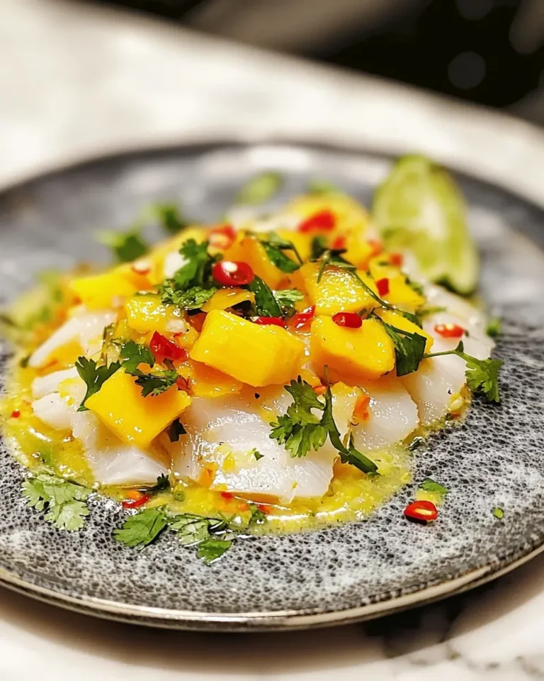 Ceviche de Daurade à la Mangue