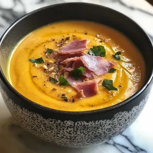 Gaspacho de Poivron Jaune et Amandes Croustillant 5 Gaspacho de Poivron Jaune et Amandes