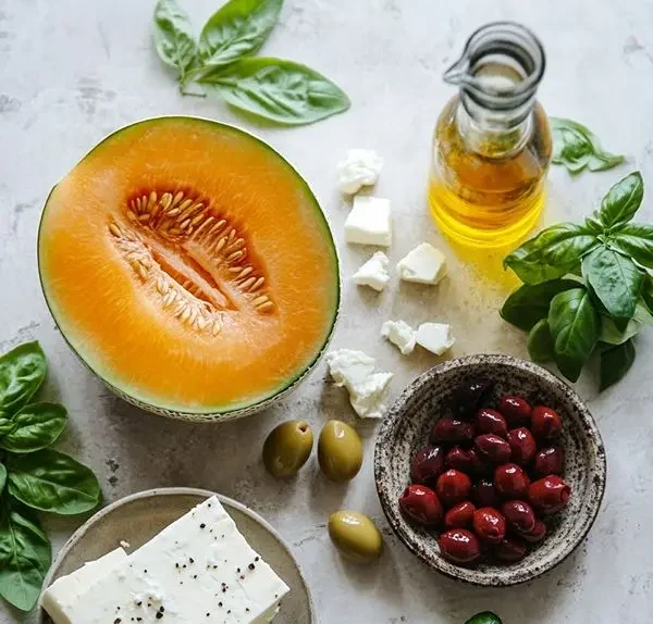 Les ingrédients pour Carpaccio de Melon