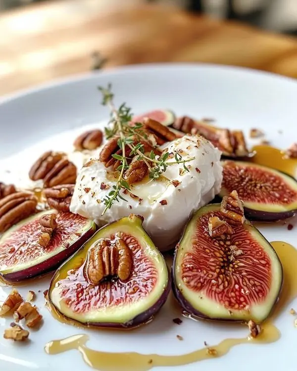 Carpaccio de Figues, Burrata Crémeuse 4 Recette Carpaccio de Figues