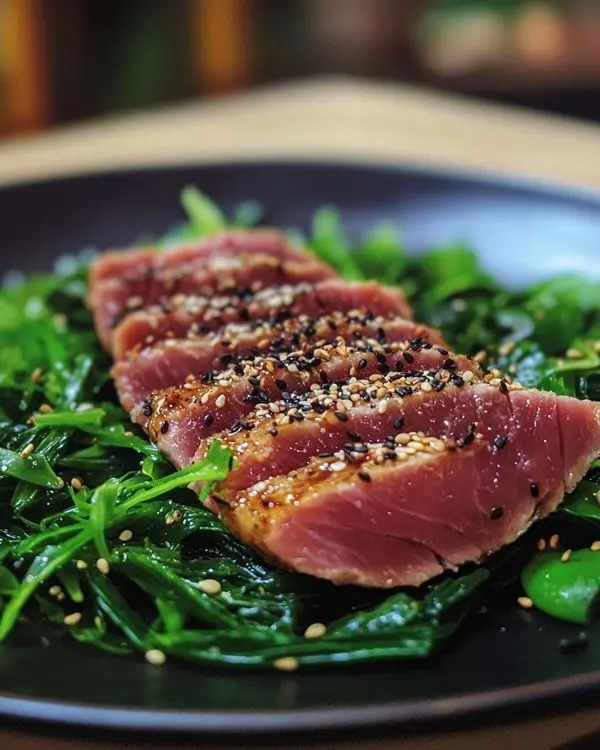 Tataki de Thon Mi-Cuit au Sésame Parfumé 4 Recette Tataki de Thon Mi-Cuit au Sésame