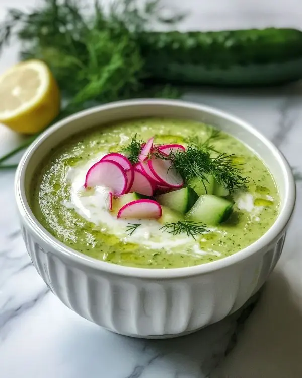 Velouté Glacé de Concombre et Pomme Verte Rafraîchissant 4 Recette Velouté Glacé de Concombre et Pomme Verte