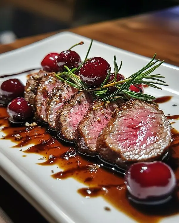 Tataki de Magret de Canard Soyeux 4 Recette de Tataki de Magret de Canard, Vinaigrette Cerises & Romarin
