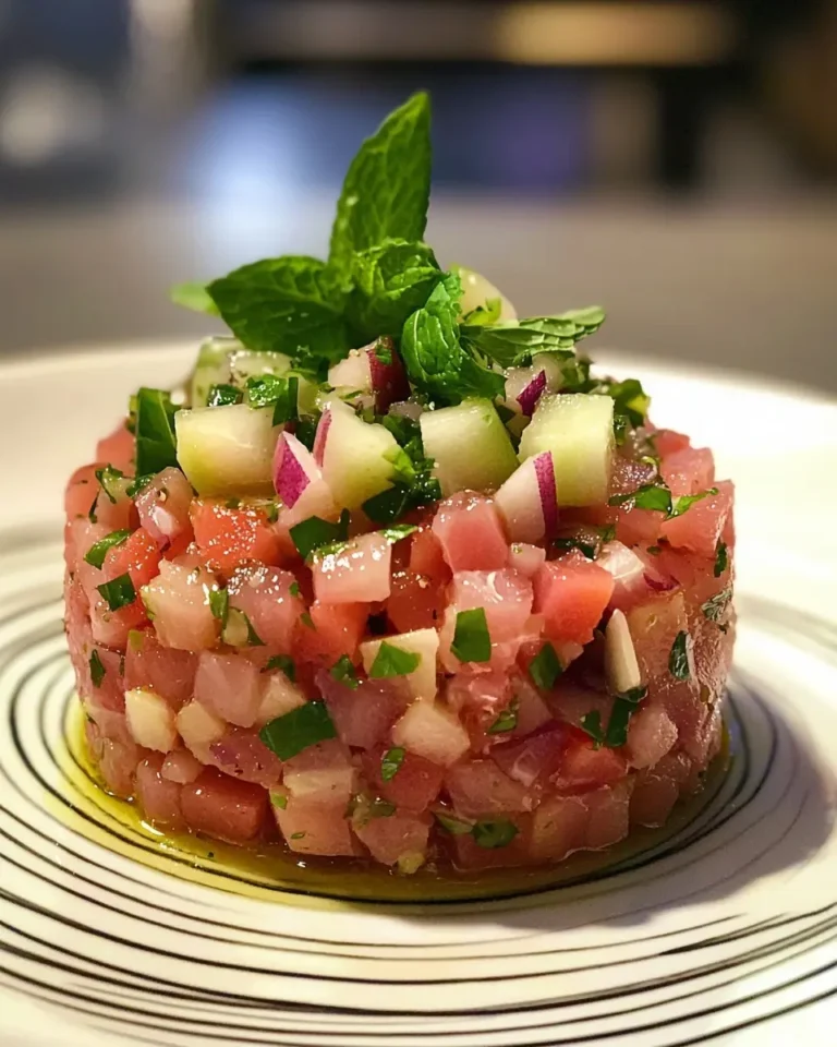 Tartare de Thon, Nectarine Blanche