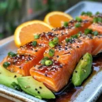 Tataki de Saumon Laqué à l'Érable