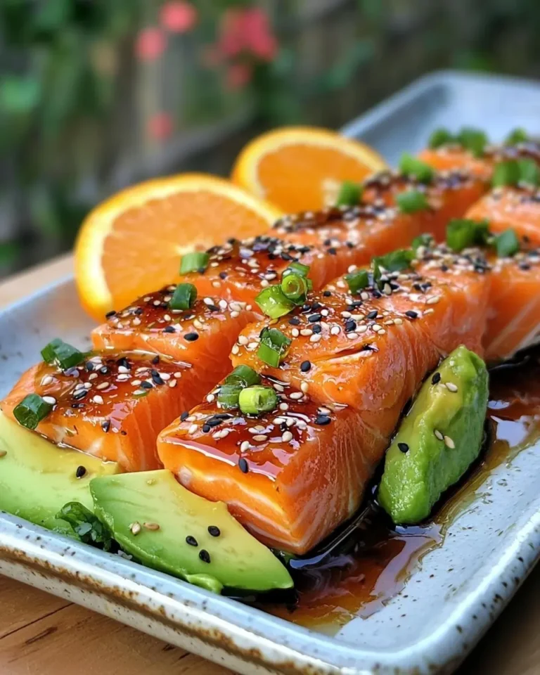 Tataki de Saumon Laqué à l'Érable