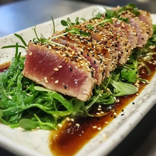 Tataki de Thon Mi-Cuit au Sésame Parfumé 5 Tataki de Thon Mi-Cuit au Sésame