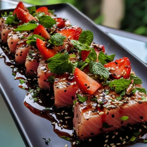 Tataki de Thon aux Fraises Explosif 5 Tataki de Thon aux Fraises